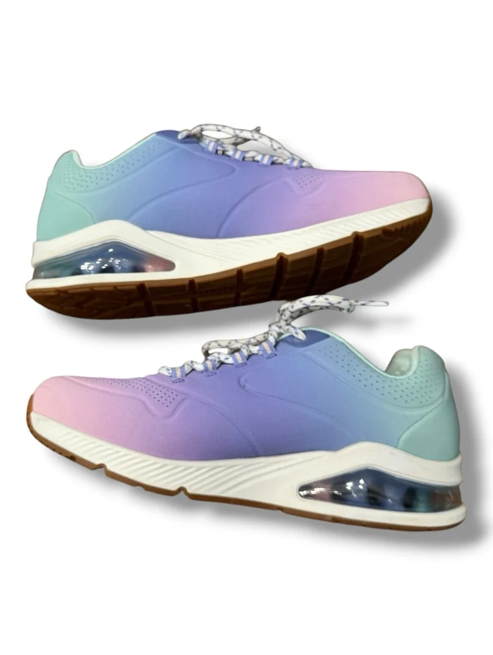 Skechers Uno 2 Ombre Away Blue Multi Activewear Athleisure Women’s Size 10